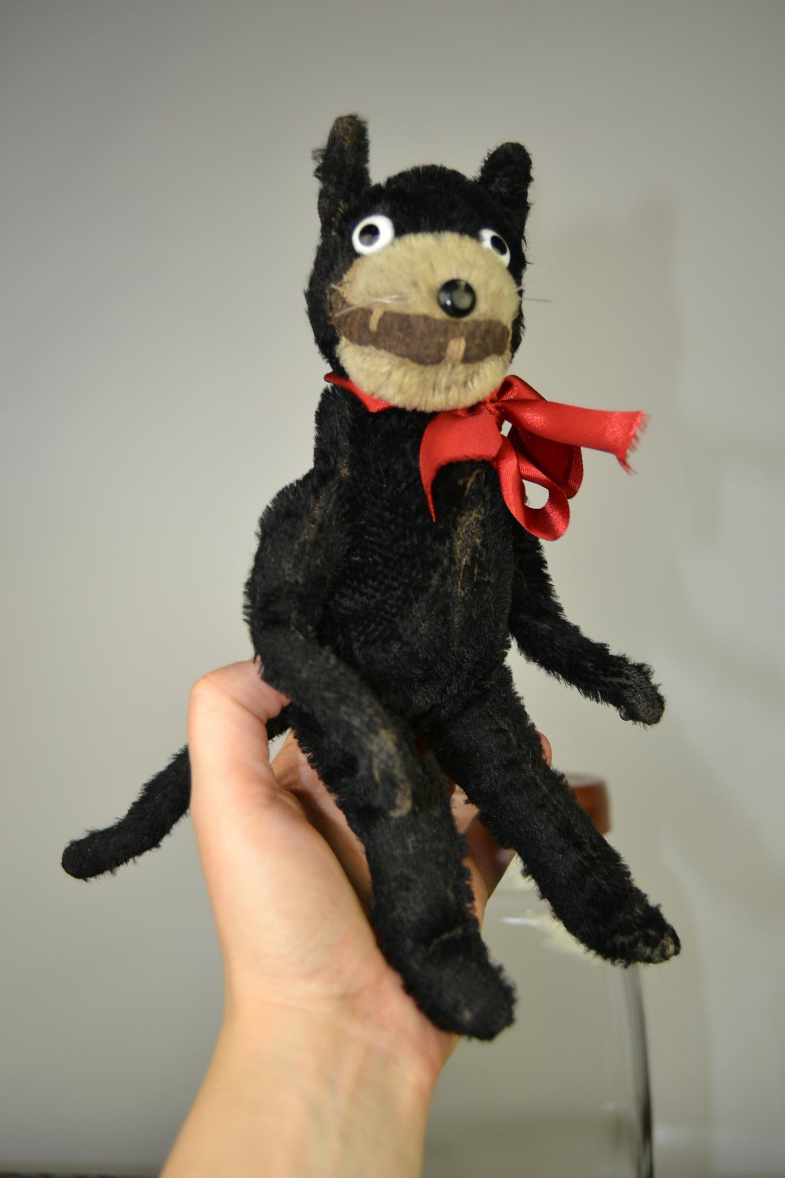 1920s Stuffed Felix the Cat Mohair Children's Toy 9