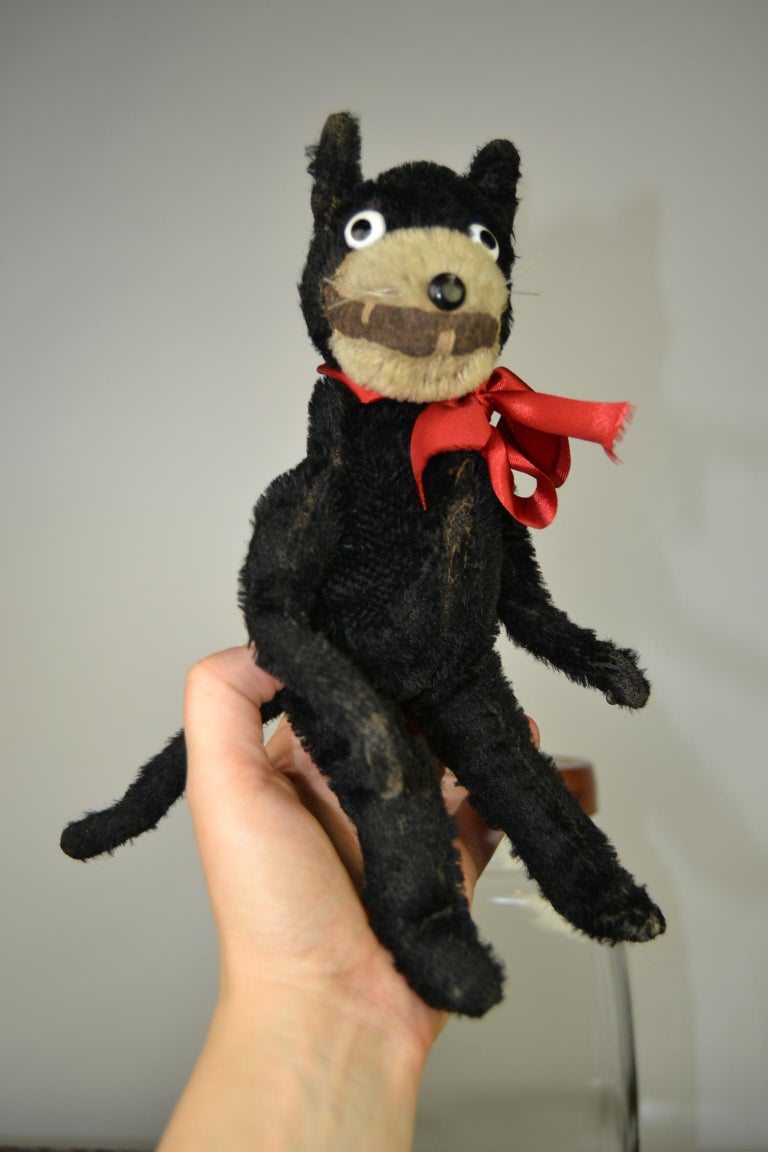 ANTIQUE FELIX CAT chat peluche mohair jouet ancien rare années 20 Early toy soft EUR 75,00 - FR