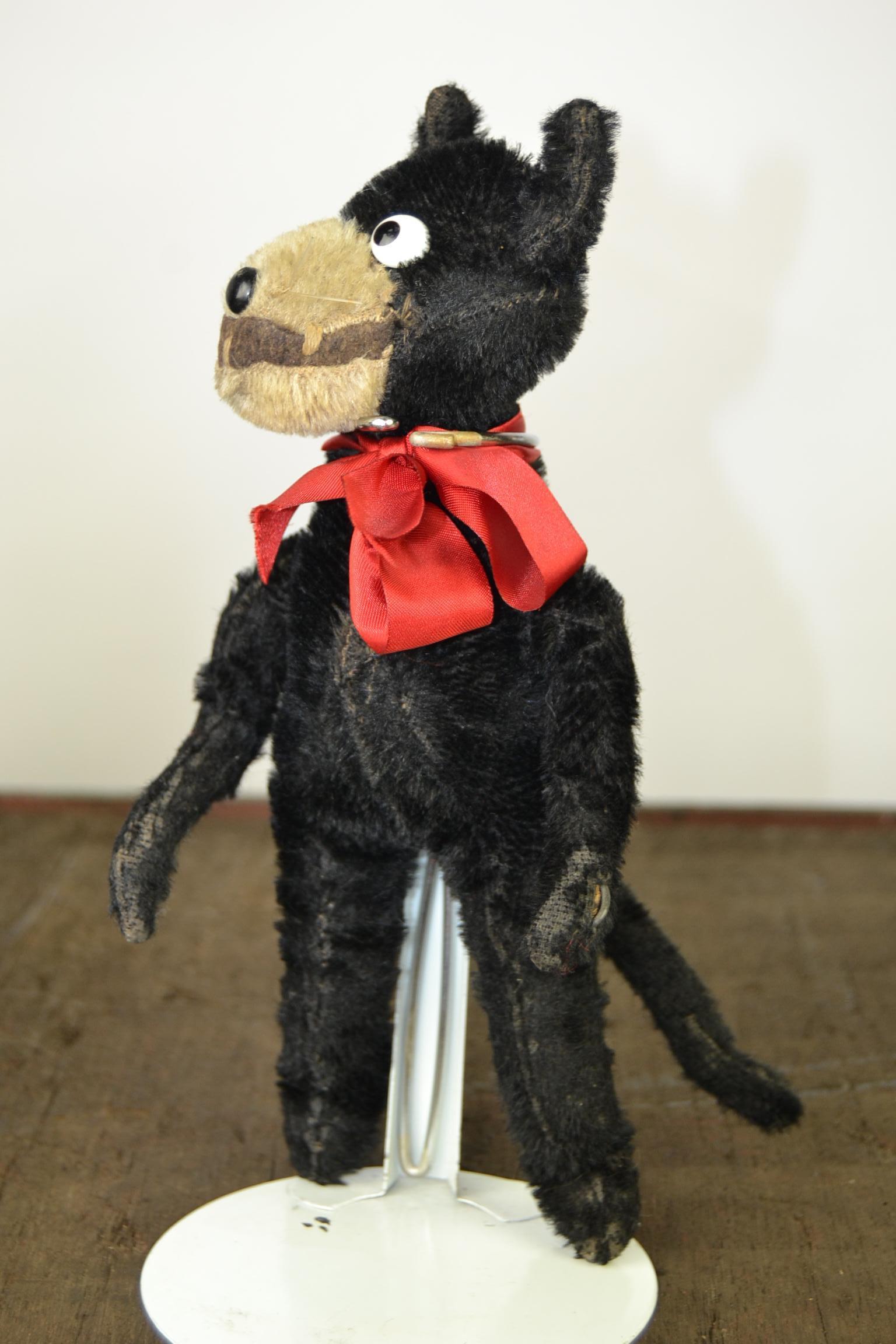 Art Deco 1920s Stuffed Felix the Cat Mohair Children's Toy