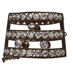 1920er Jahre Flapper Kostüm offene Arbeit Rahmen Strass Manschette Armband
