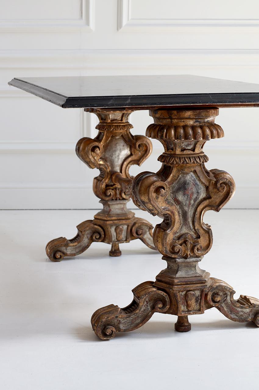 20th Century 1920s Florentine Ornate Painted Table For Sale
