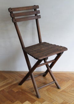 1920's Folding Garden Chair by Gebrüder Thonet