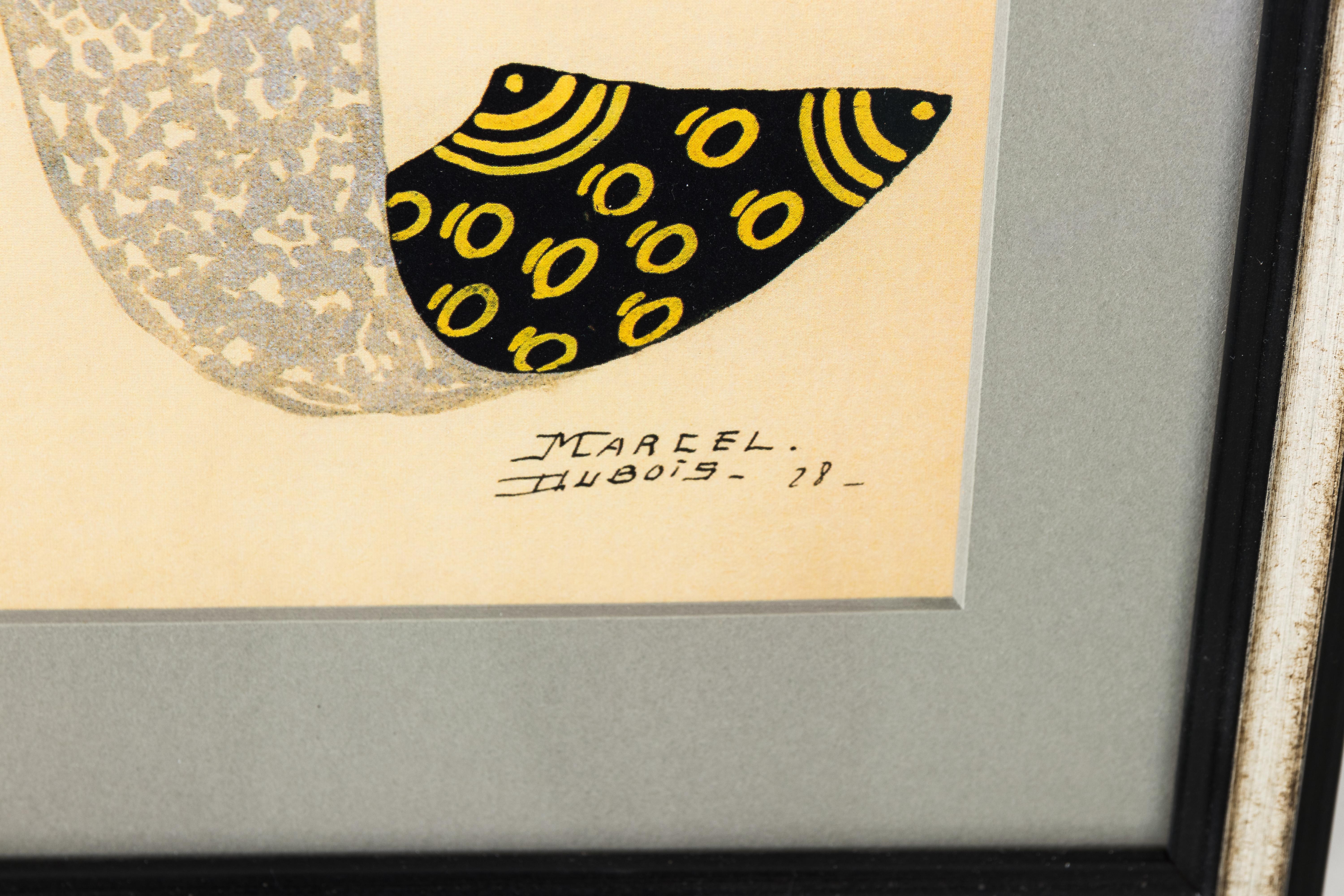 Art Déco Illustrazione in costume Art Deco Follies Bergere degli anni '20 di Marcel DuBois in vendita