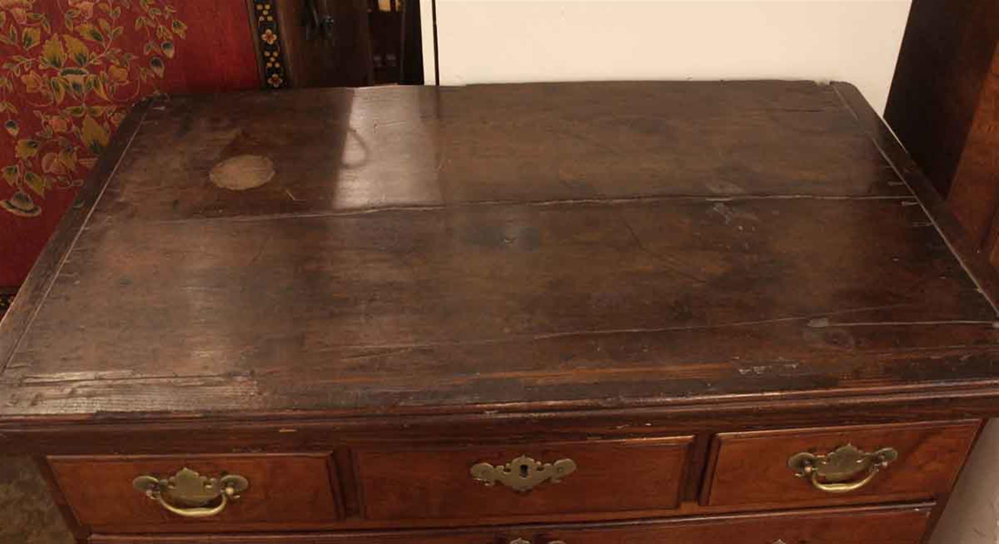 1920s Highboy Dresser with Brass Handles 1