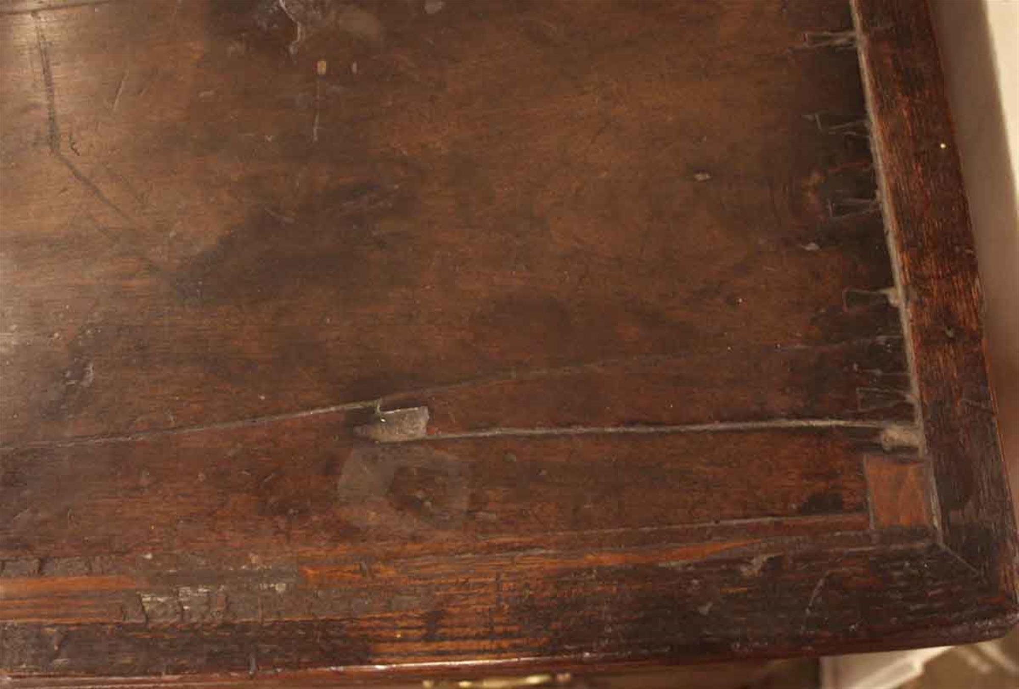 1920s Highboy Dresser with Brass Handles 2