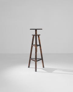 1920s French Adjustable Wooden Sculpture Stand