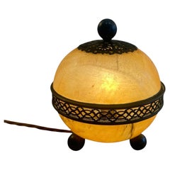 1920s French Alabaster and Brass table light