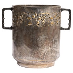 1920s French Antique Silver Plated Wine Cooler - Functional Design