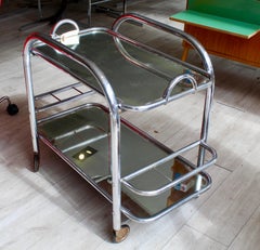 1920s French Art Deco Bar Cart / Drinks Trolley