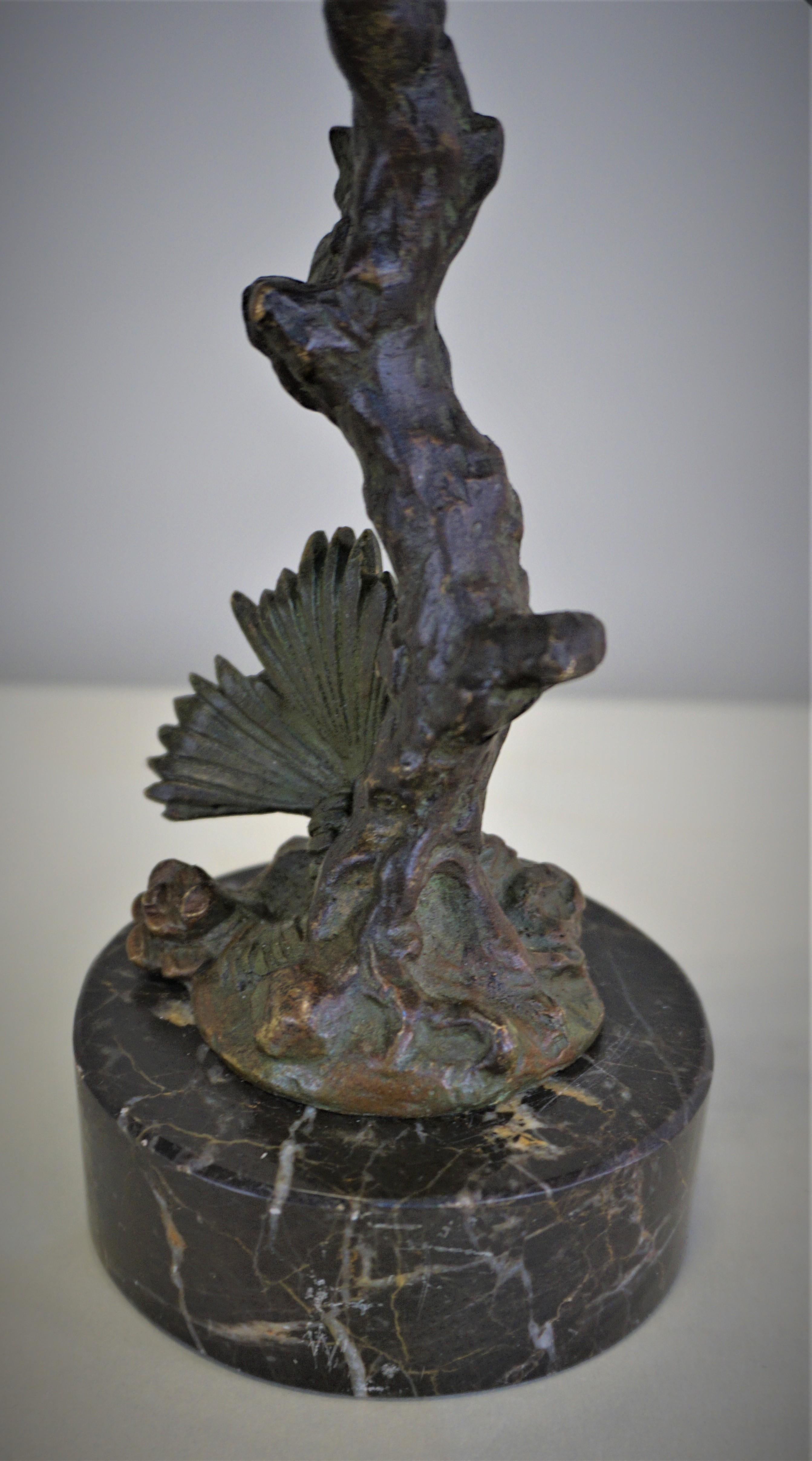 1920s French Art Deco Bronze Bird Sculpture In Good Condition In Fairfax, VA