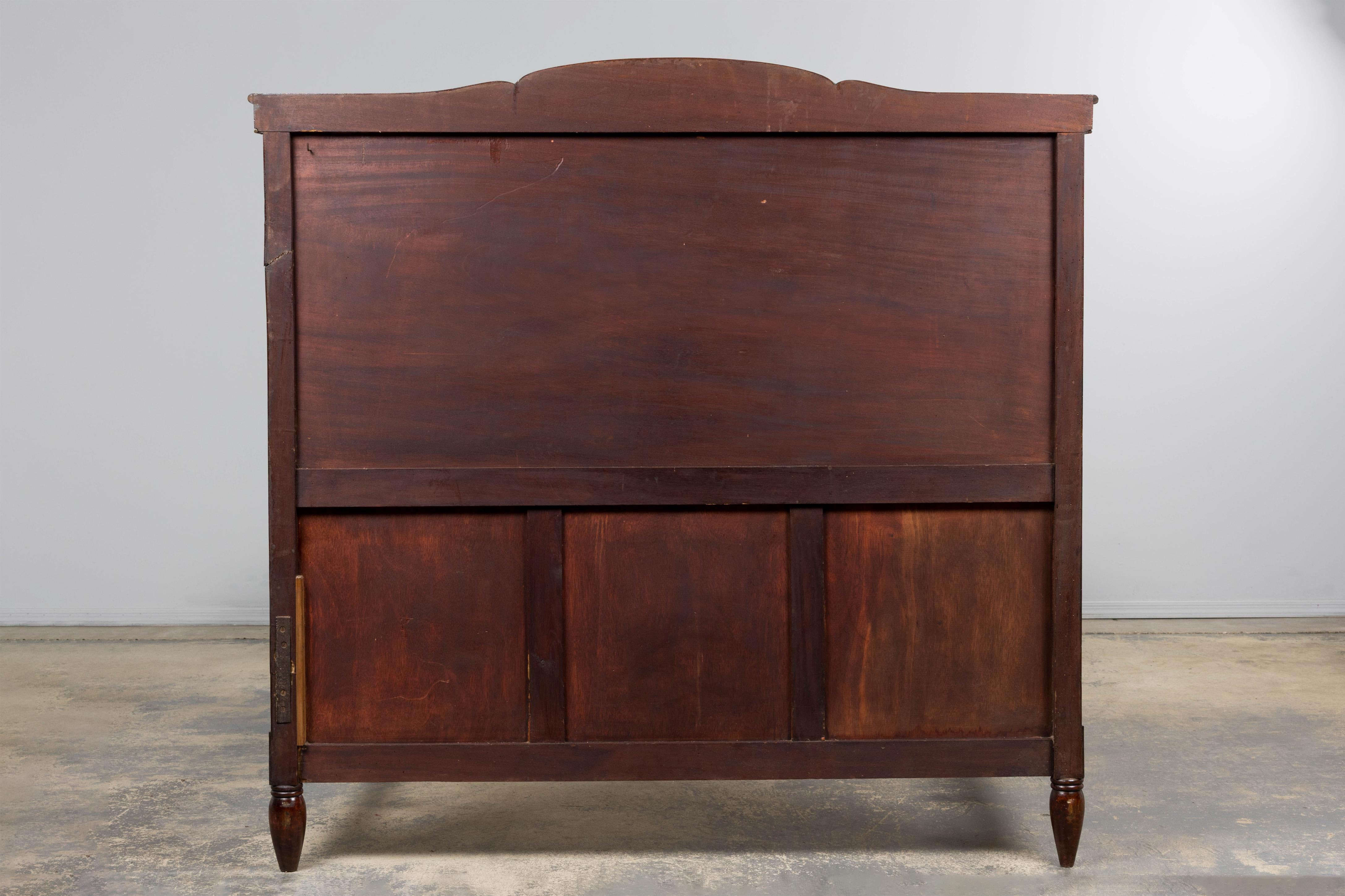 Cadre de lit complet en ronce de noyer Art déco français des années 1920 en vente 13