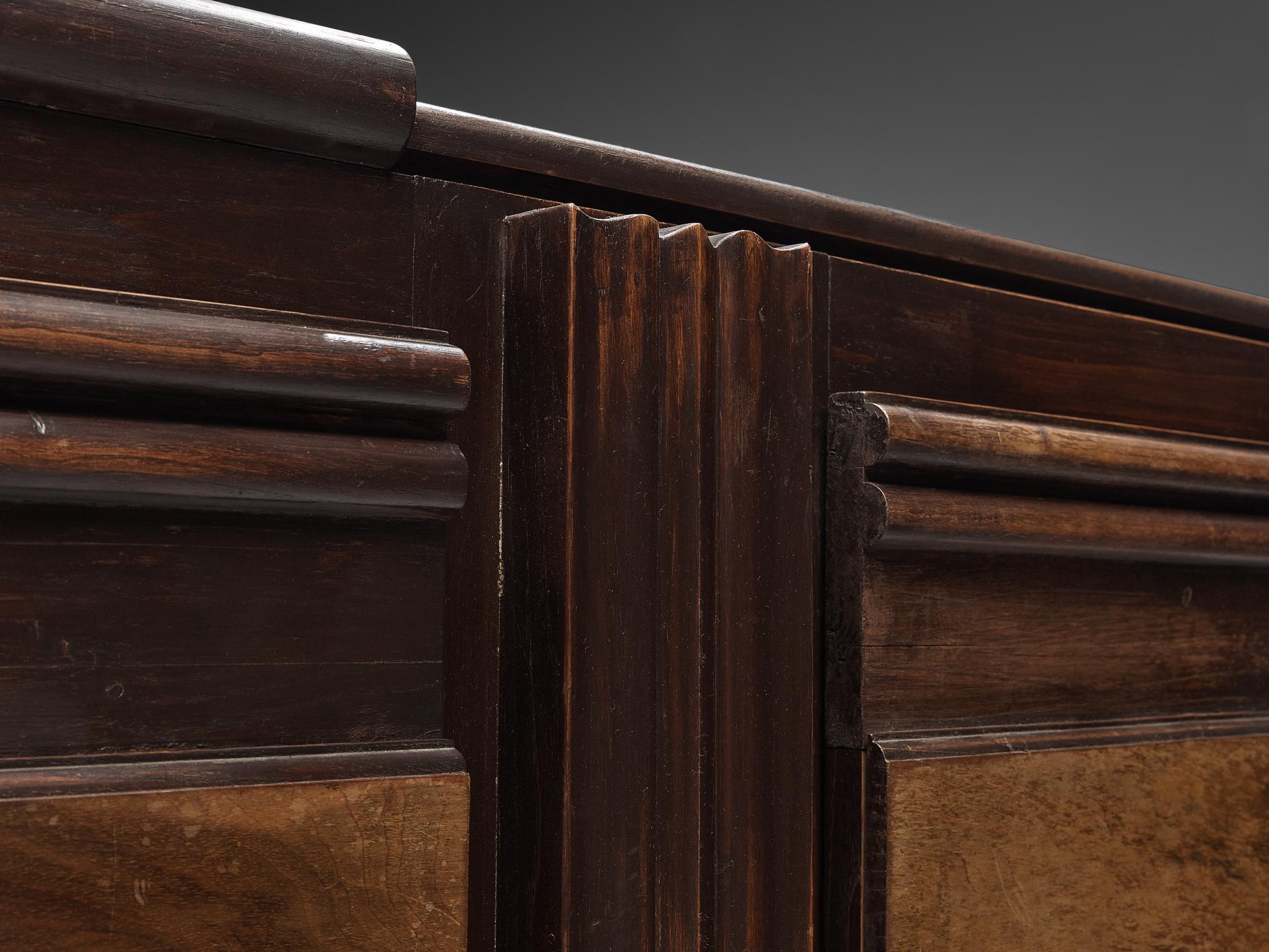 1920s French Art Deco Credenza in Stained Ash and Walnut 2