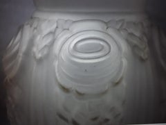 1920's French Art Deco Frosted Detailed Art Glass Vase