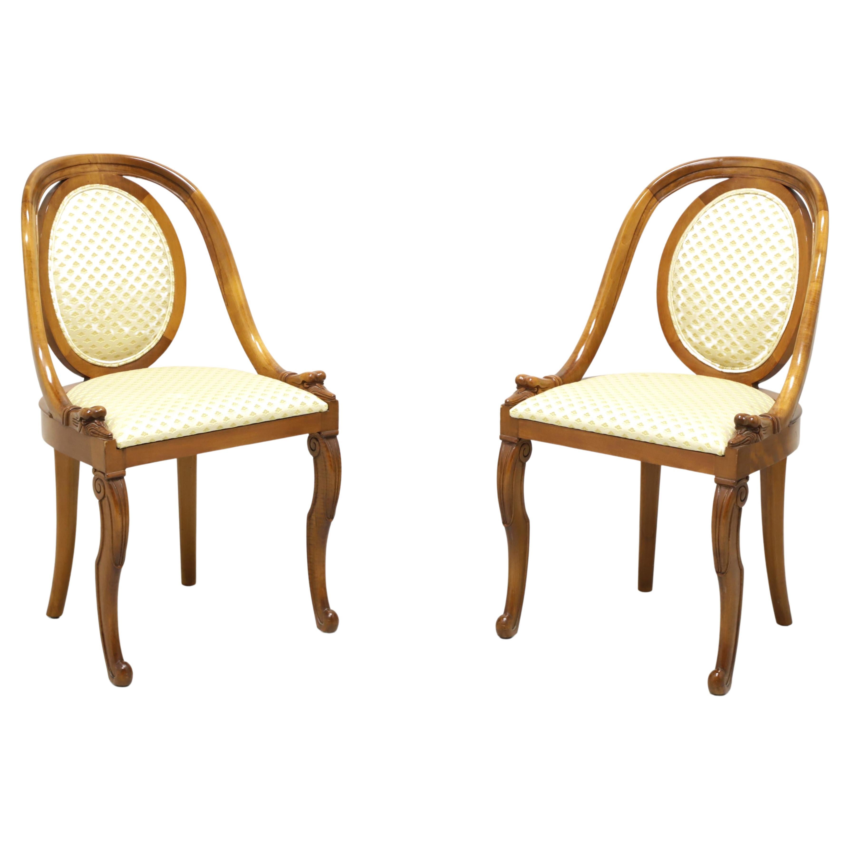 1920's French Art Deco Goosehead Dining Chairs - Pair A