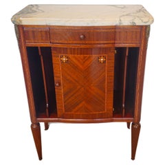 1920s French Art Deco Louis XVI Style Mahogany Bedside Cabinet 