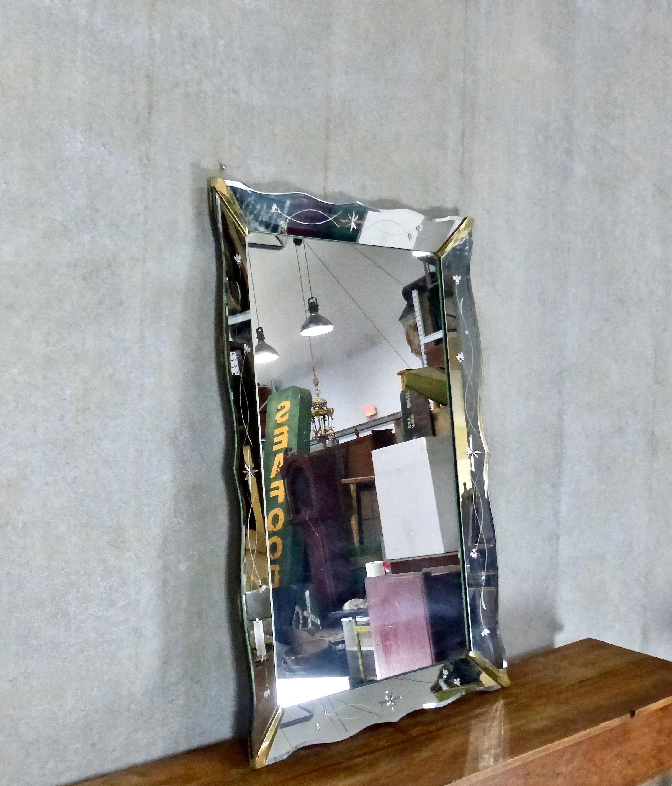 1920s French Art Deco Mantel Mirror 1