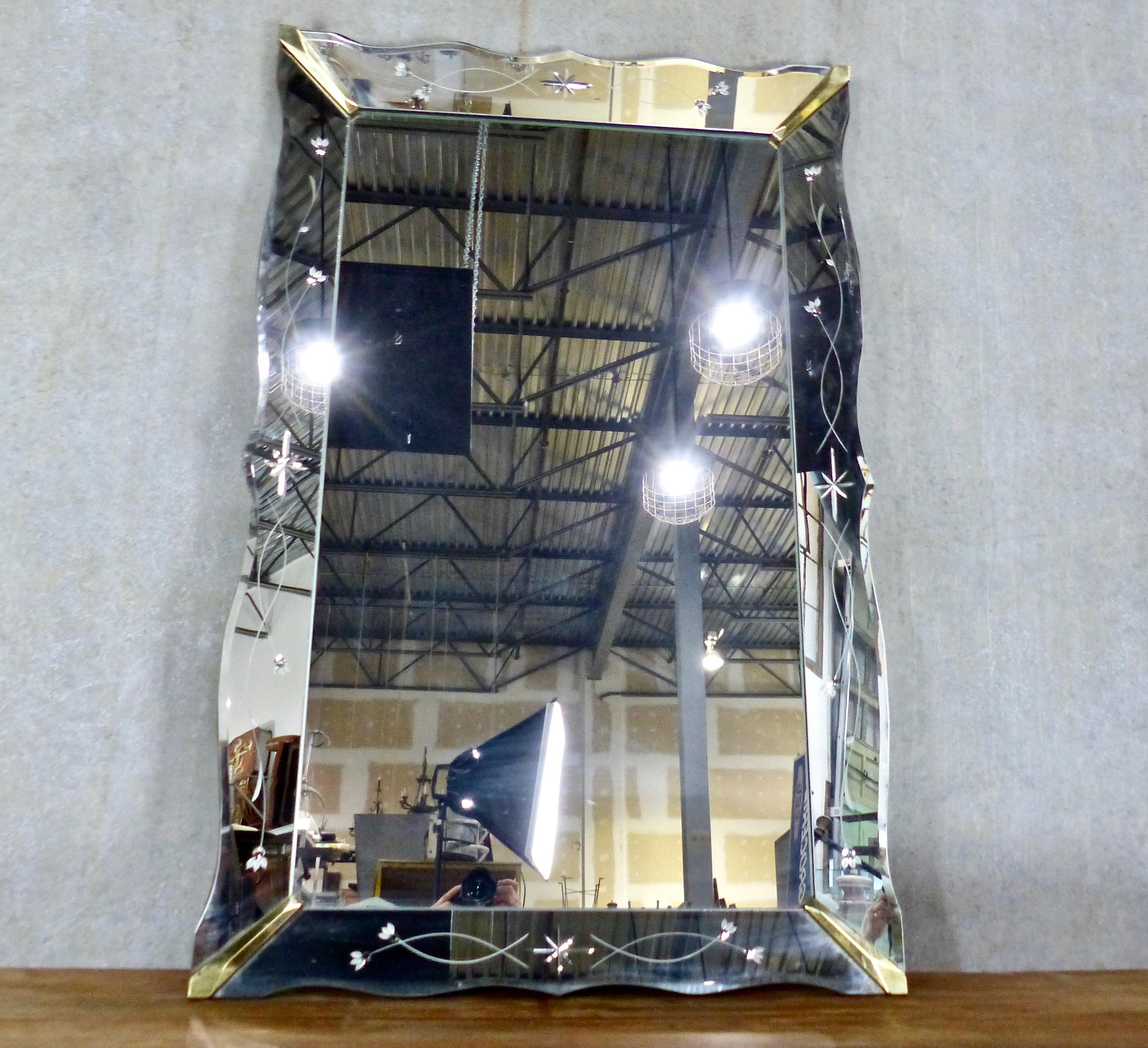 1920s French Art Deco Mantel Mirror 2