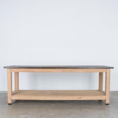 1920s French Art Deco Oak Drapers Table