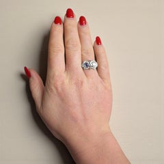 1920s French Art Deco "Toi et Moi" Ring – Sapphire, Diamonds