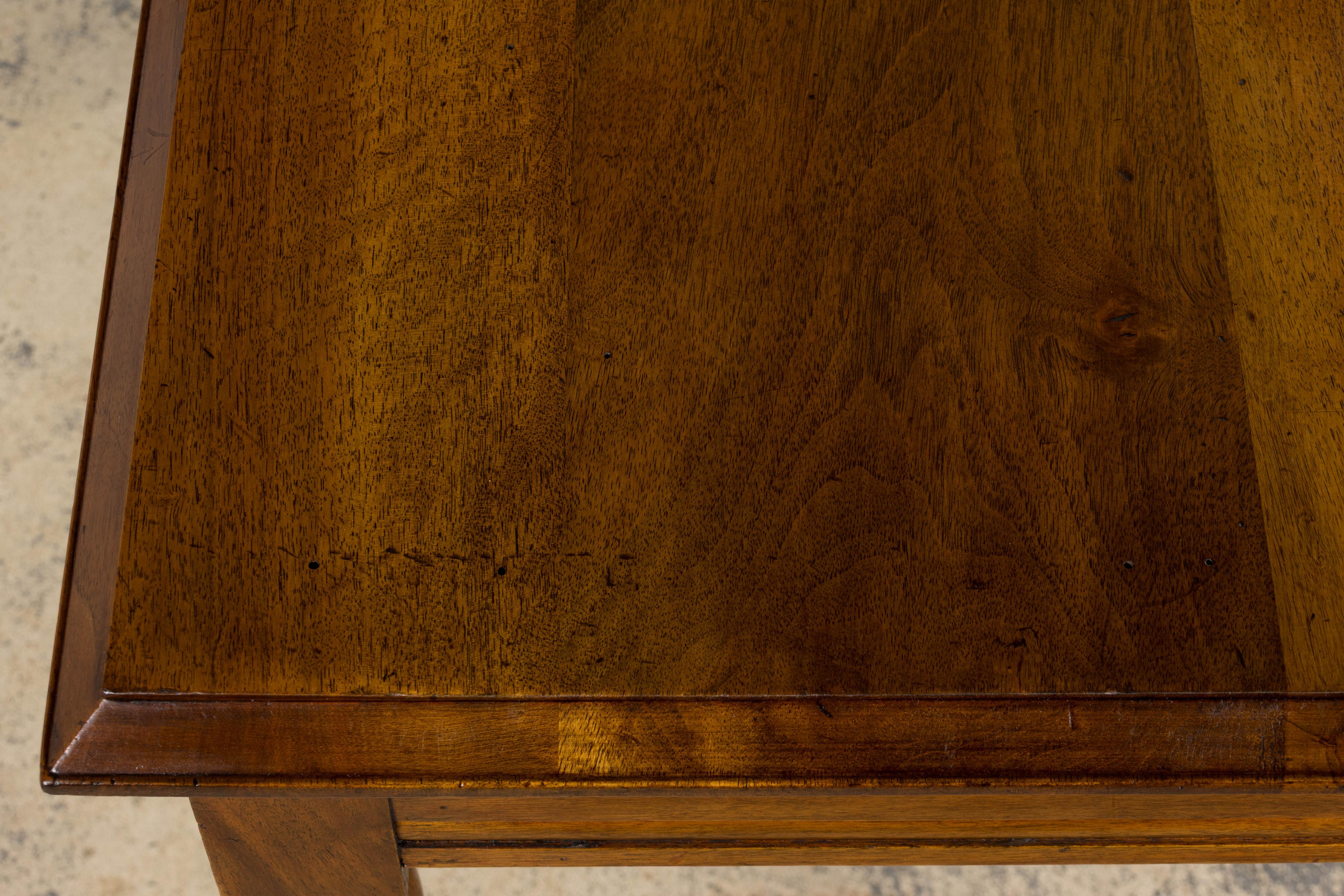 1920s French Art Deco Walnut Writing Table For Sale 6