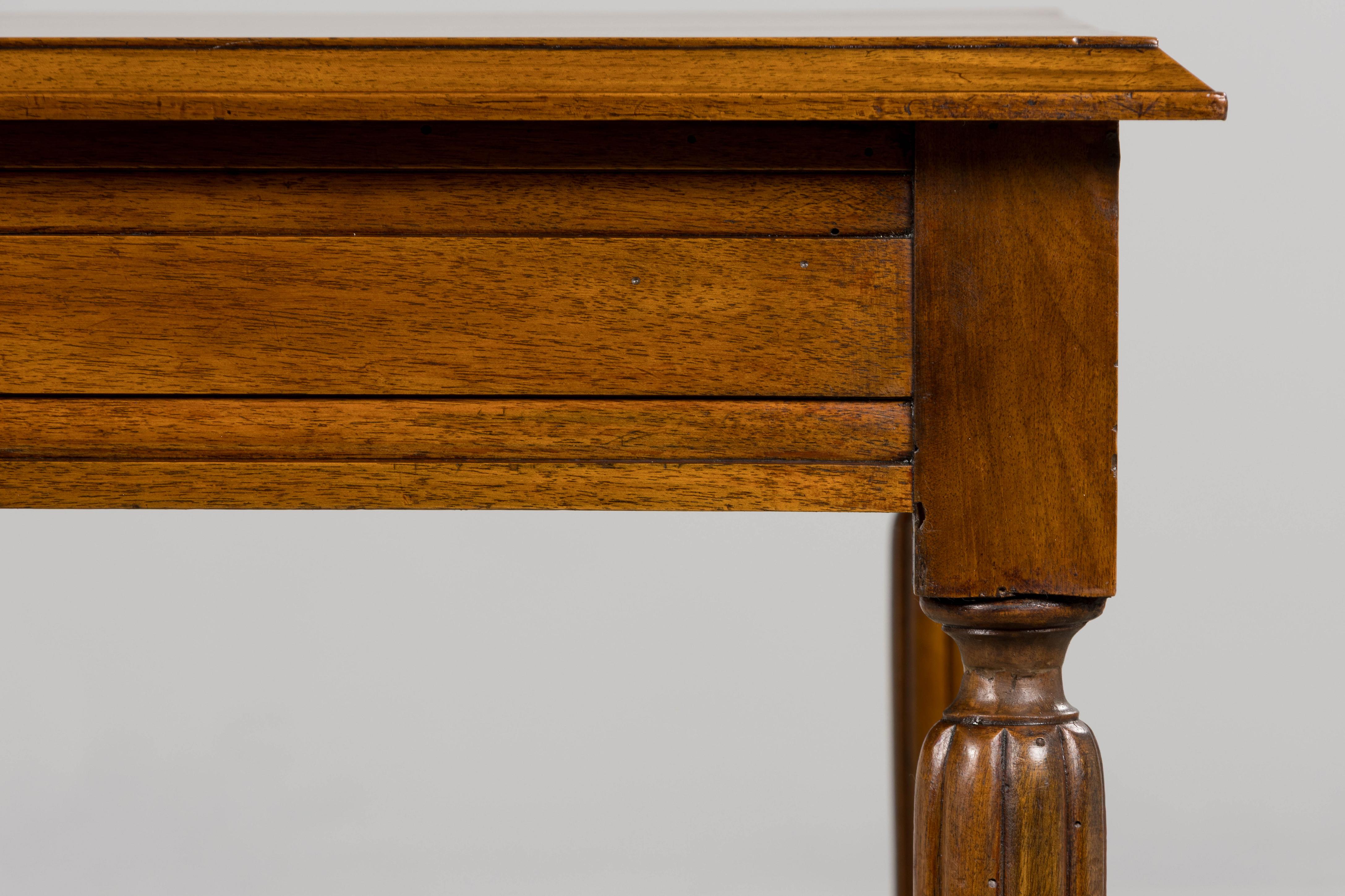 1920s French Art Deco Walnut Writing Table For Sale 7