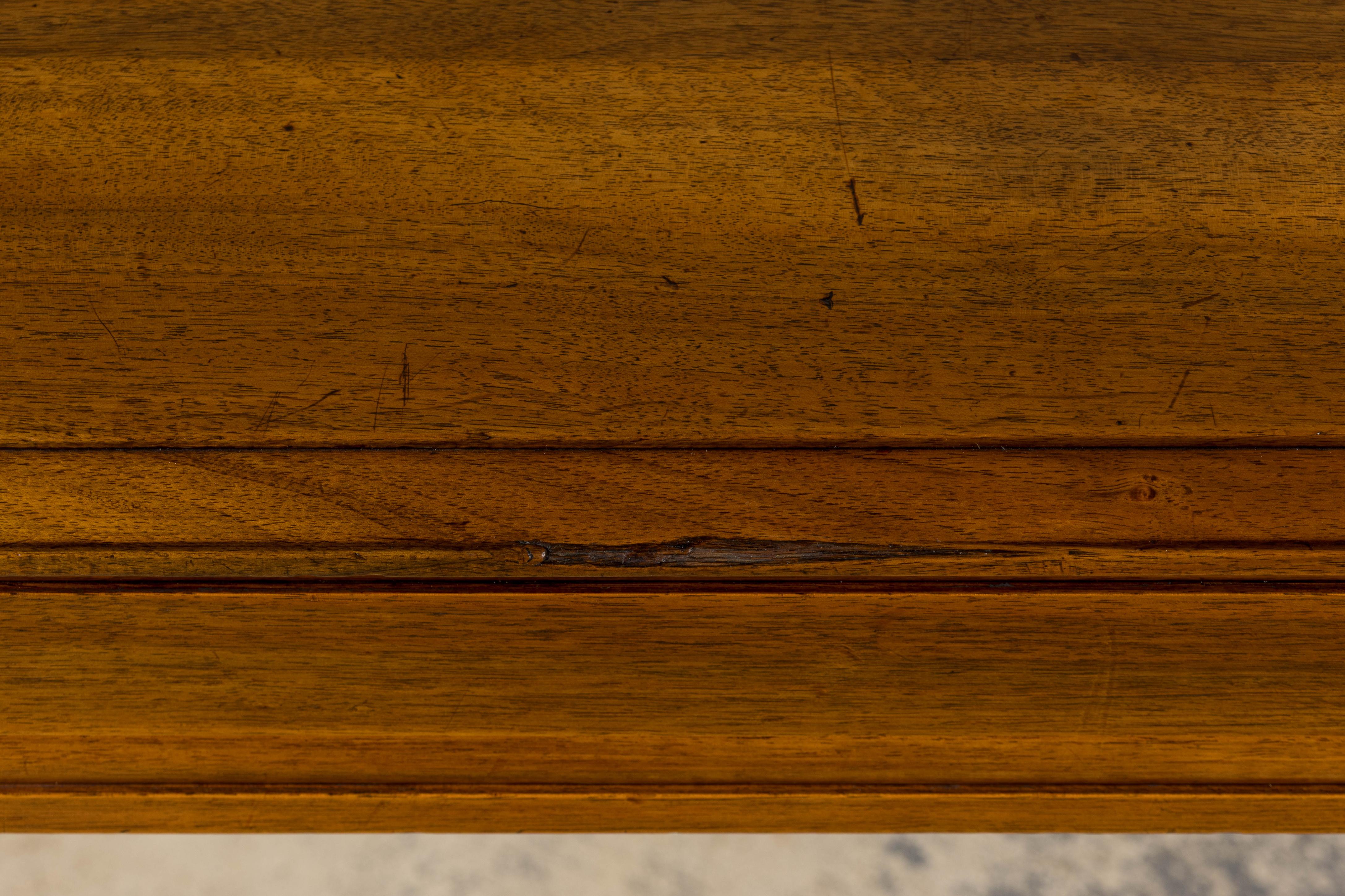 1920s French Art Deco Walnut Writing Table For Sale 9
