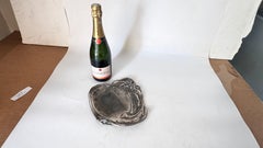 1920s French Art Nouveau Silvered Metal Vide-Poche Reclining Woman