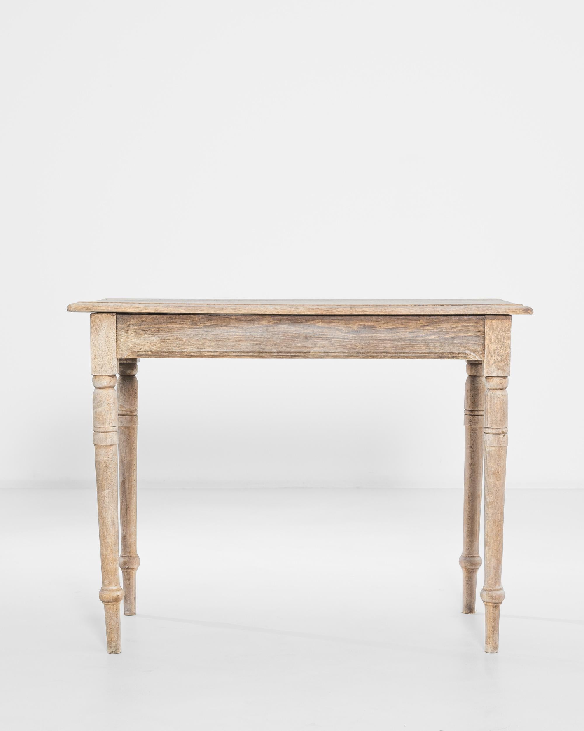 1920s French Bleached Oak Table 2