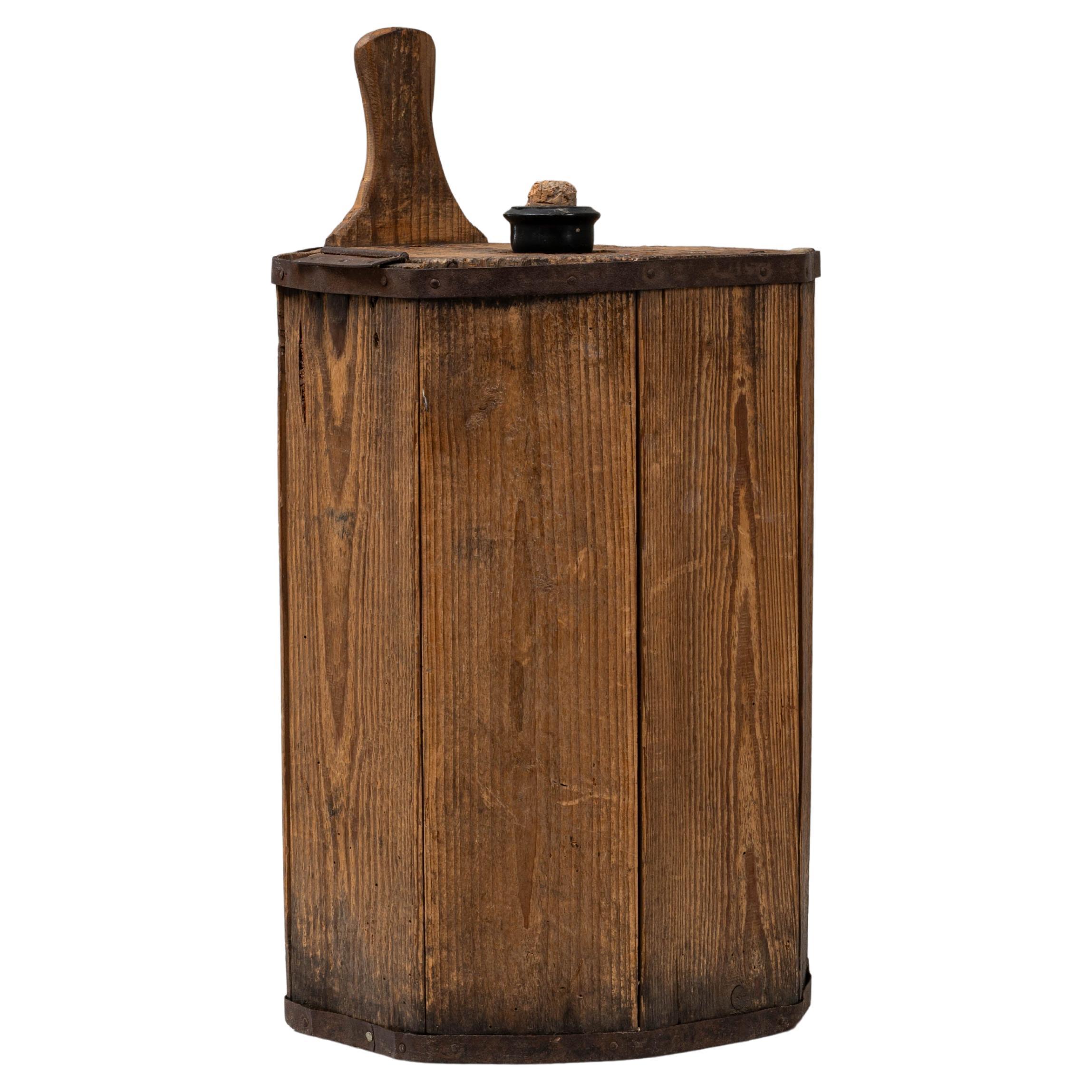 1920s French Bottle In Wooden Case