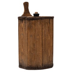 Antique 1920s French Bottle In Wooden Case