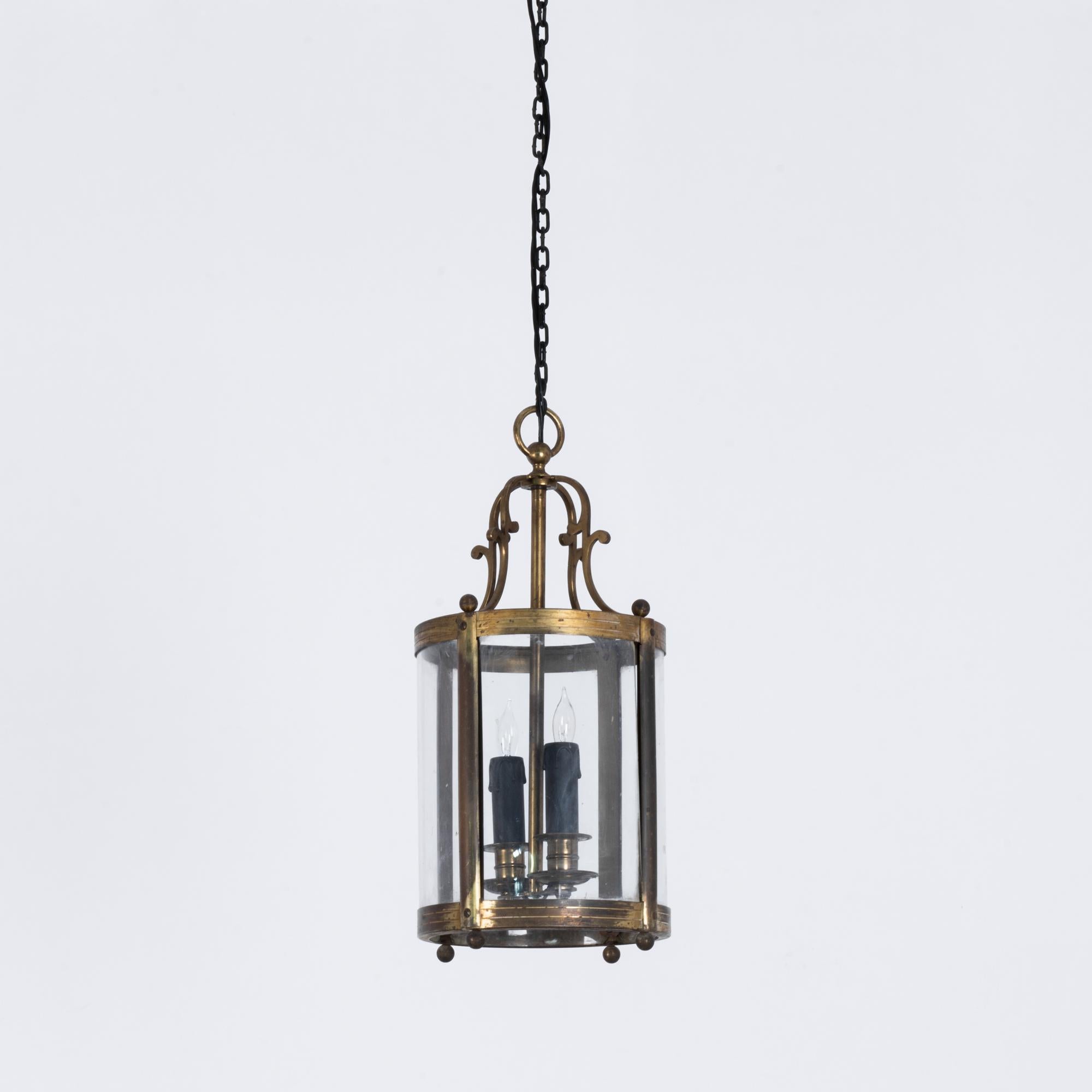 Early 20th Century 1920s French Brass Lantern