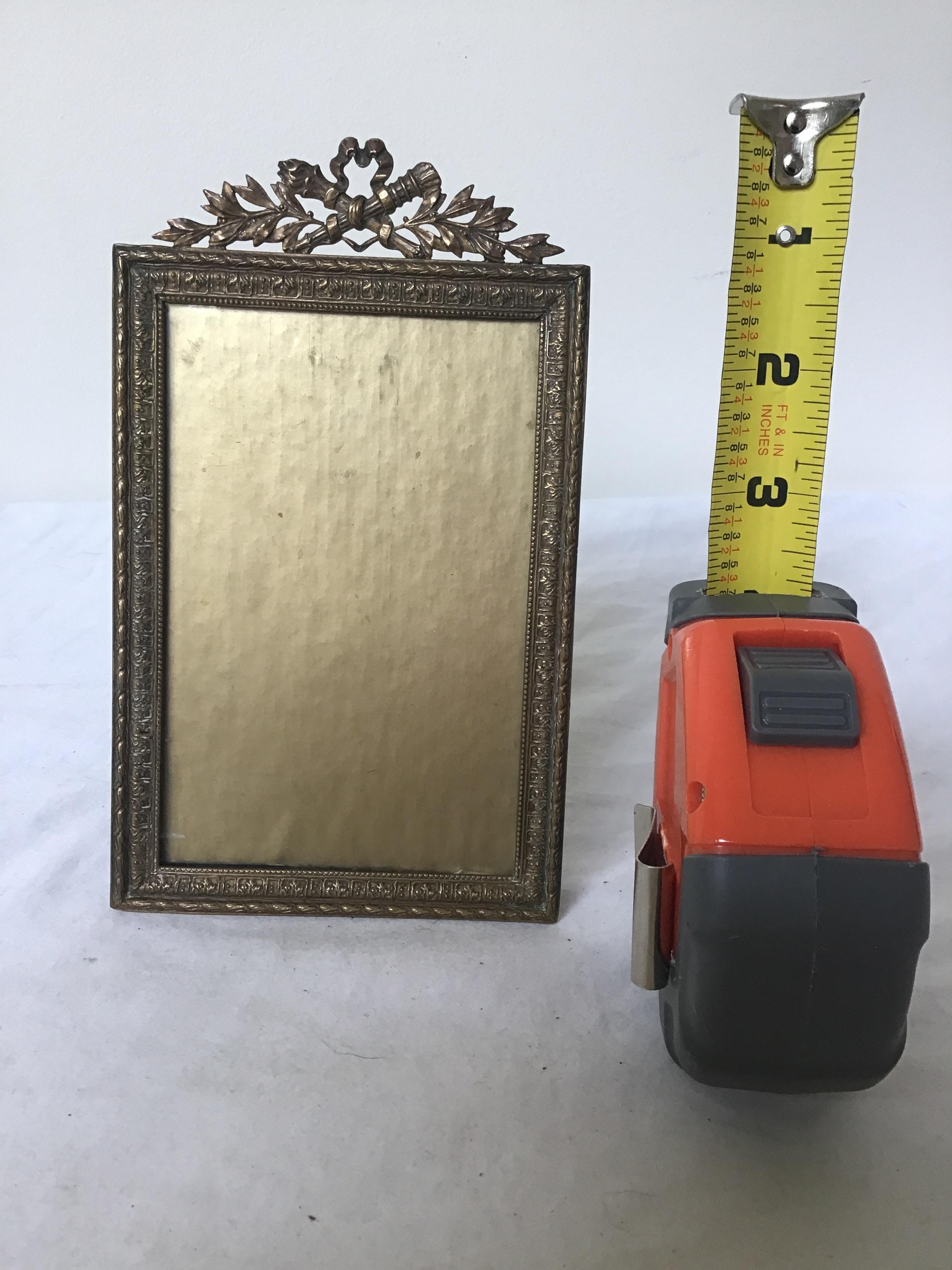 1920s French Brass Picture Frame 1