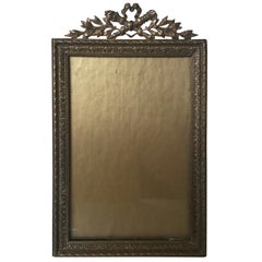 Antique 1920s French Brass Picture Frame
