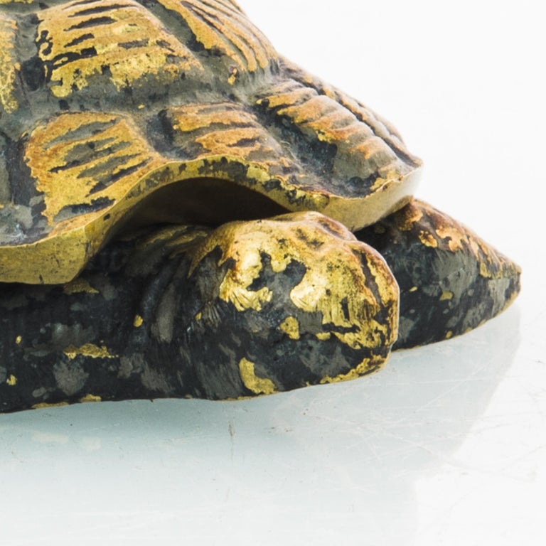 1920s French Brass Turtle Paperweight at 1stDibs
