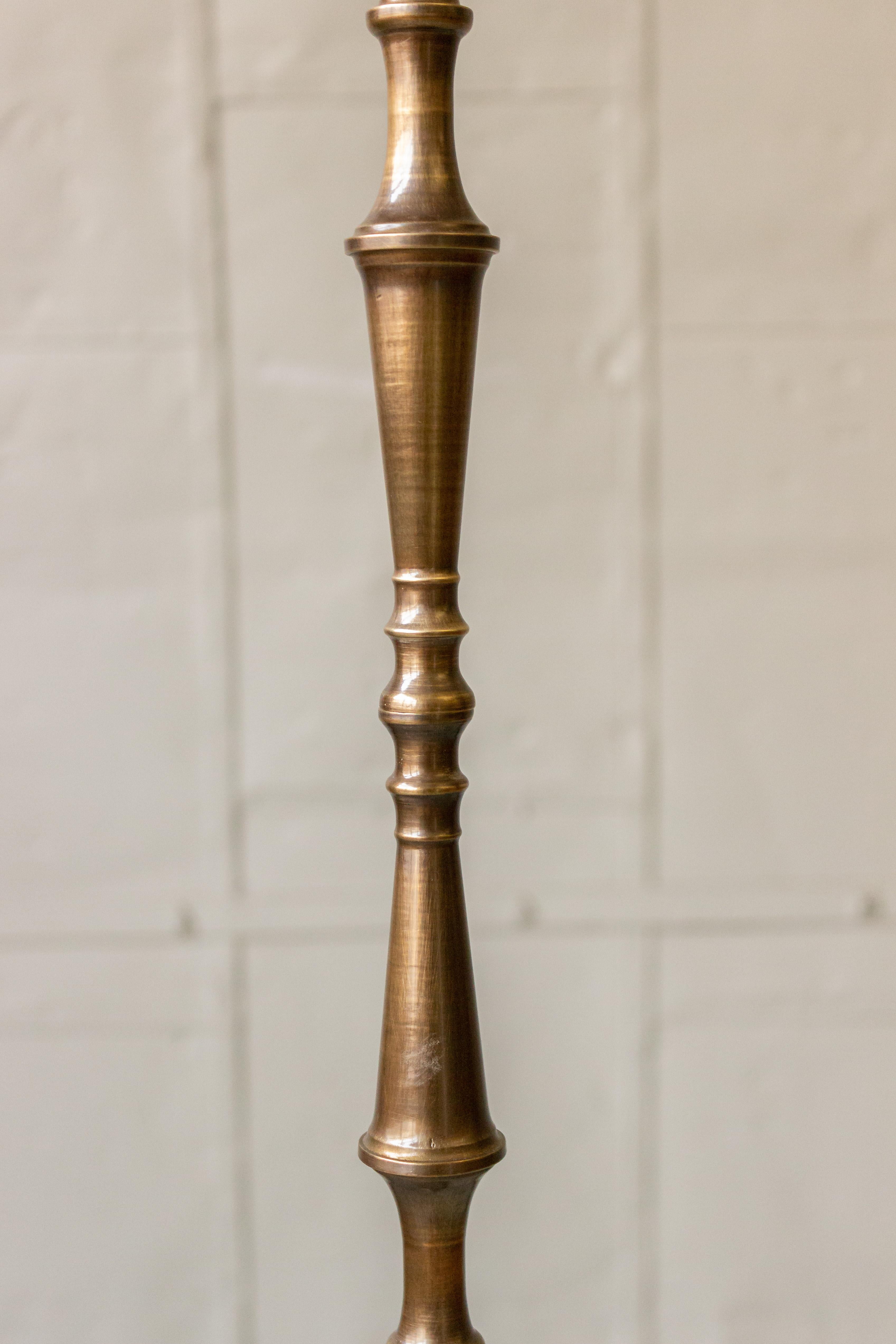 1920s French Bronze Plated Floor Lamp (Art déco)