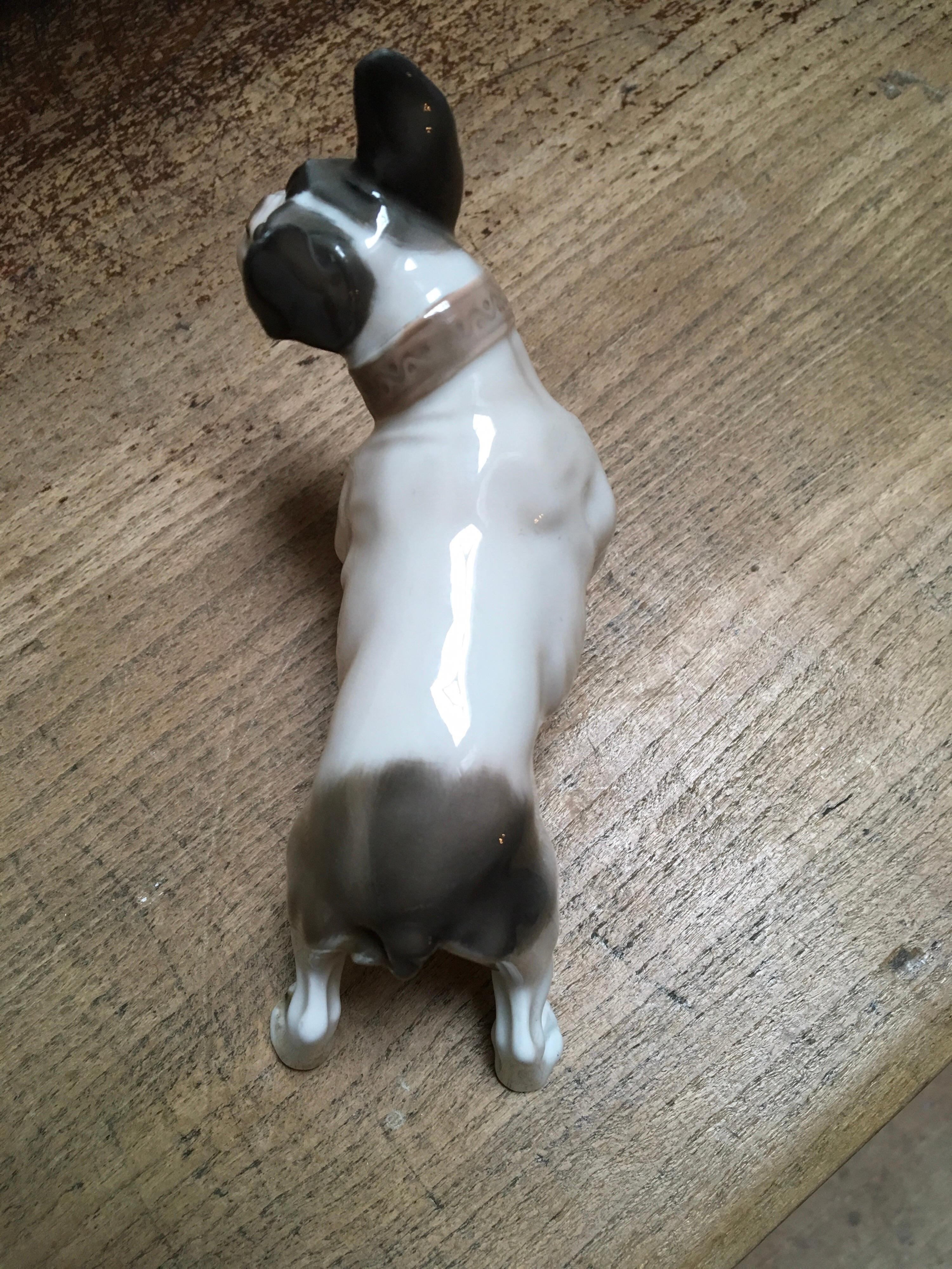 1920s French Bulldog Figurine by Rosenthal Selb Bavaria Germany, Art Deco For Sale 3