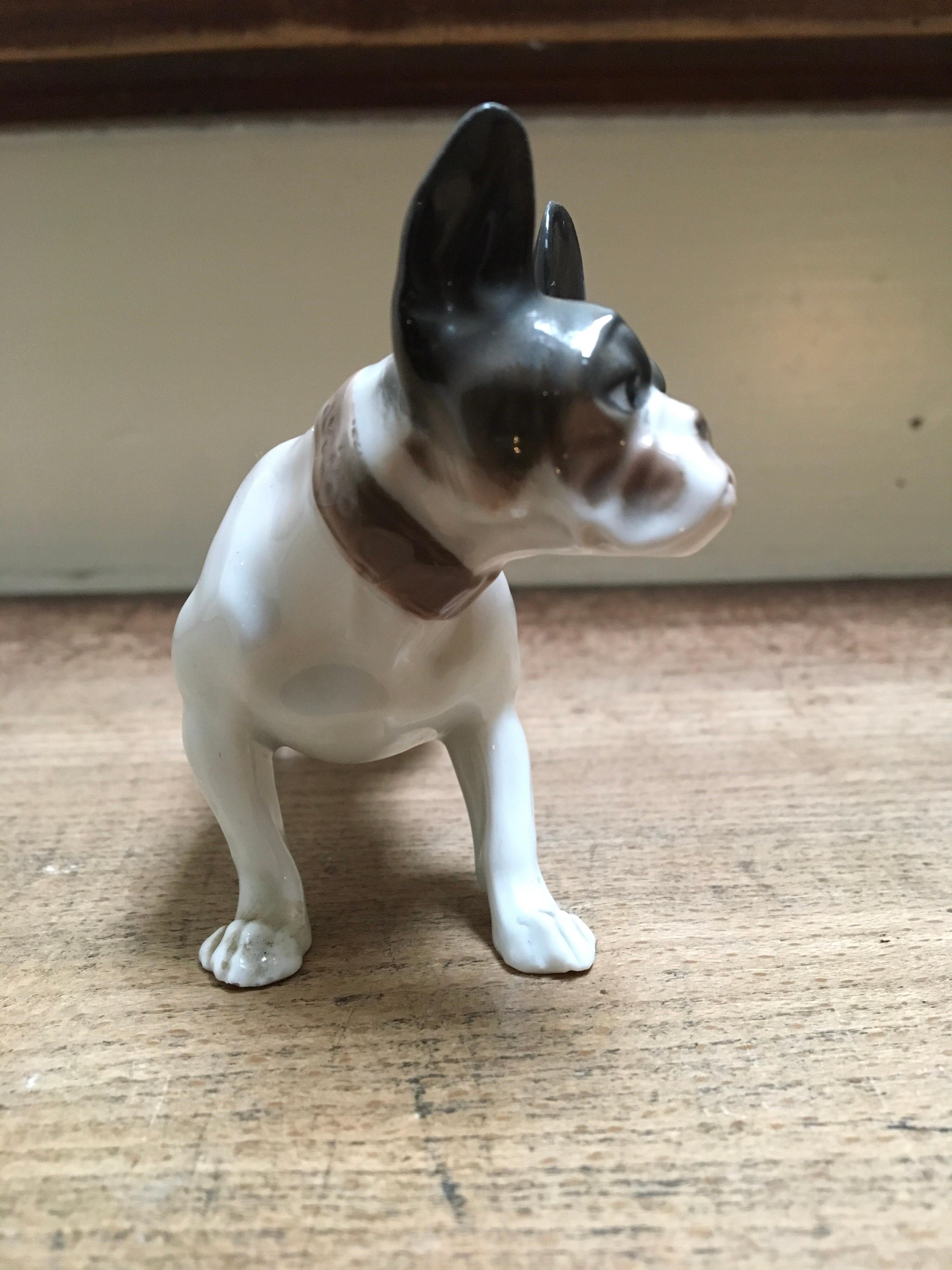 1920s French Bulldog Figurine by Rosenthal Selb Bavaria Germany, Art Deco For Sale 1