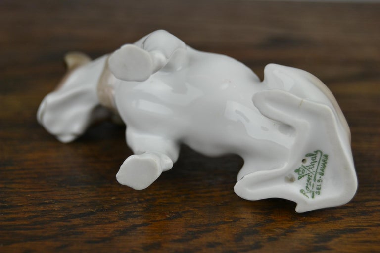 1920s French Bulldog Figurine Rosenthal Selb Bavaria Germany, Art Deco Porcelain For Sale 2