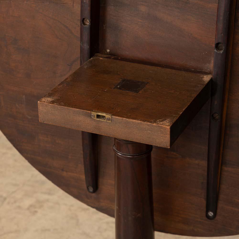 1920s French Burl Wood Folding Table For Sale 7