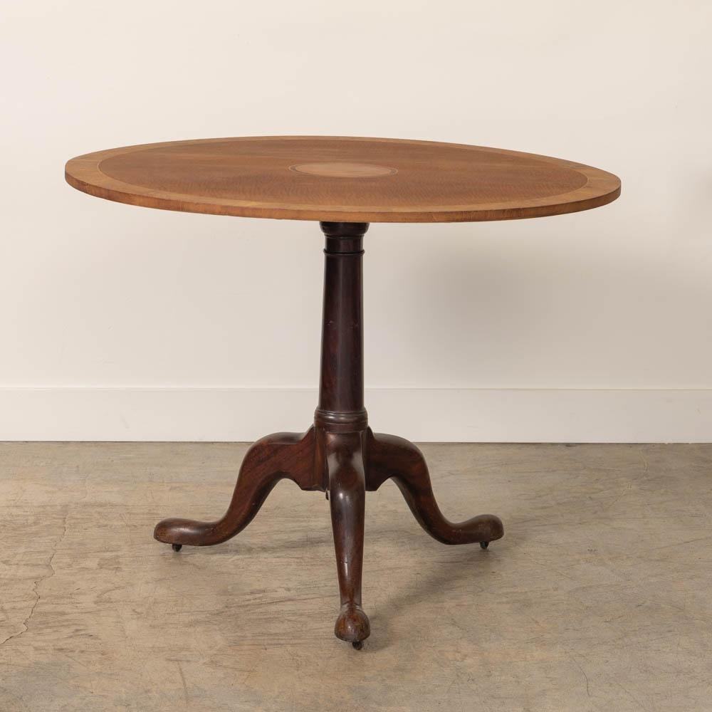 Early 20th Century 1920s French Burl Wood Folding Table For Sale