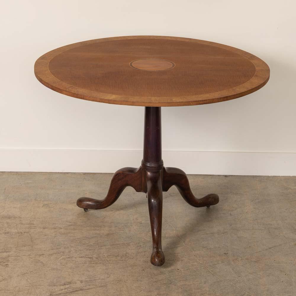 1920s French Burl Wood Folding Table For Sale 1