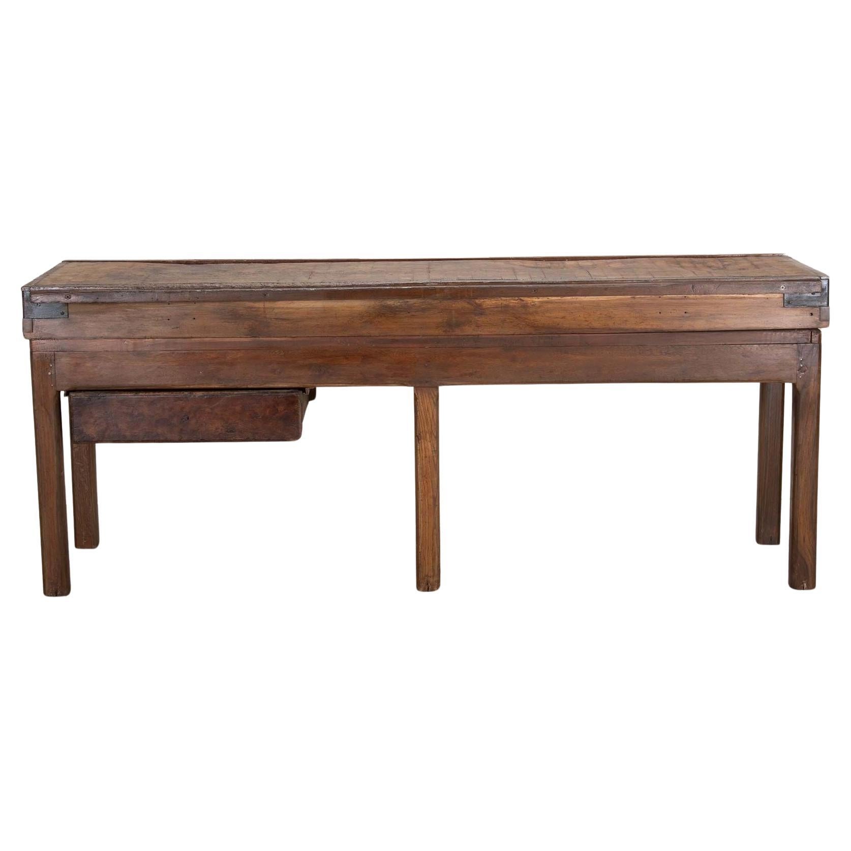 1920s French Butcher's Table For Sale