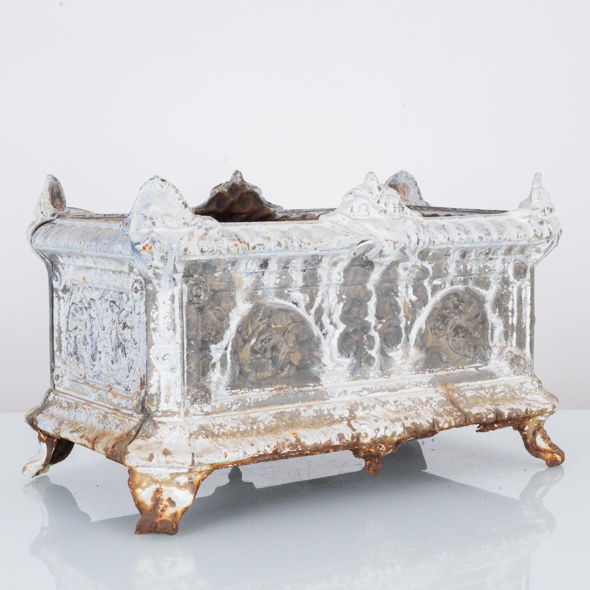 French Provincial 1920s French Cast Iron Planter
