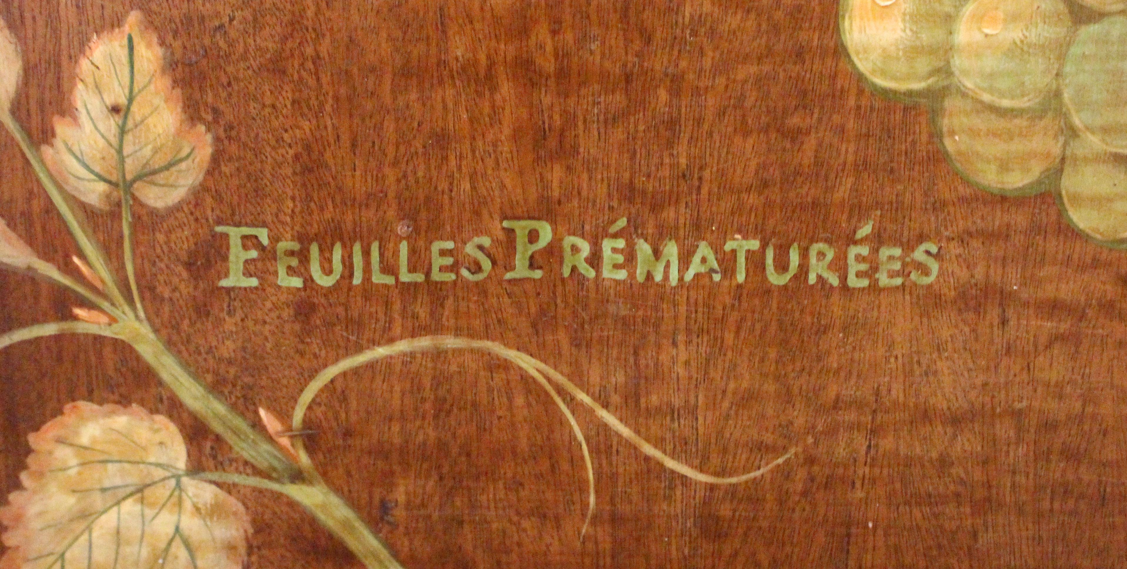 French Provincial 1920s French Chateau Haut-Brion Sémillon Promotional Sign For Sale