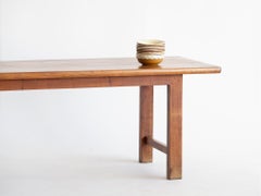 1920s French Cherrywood Farmhouse Dining Table