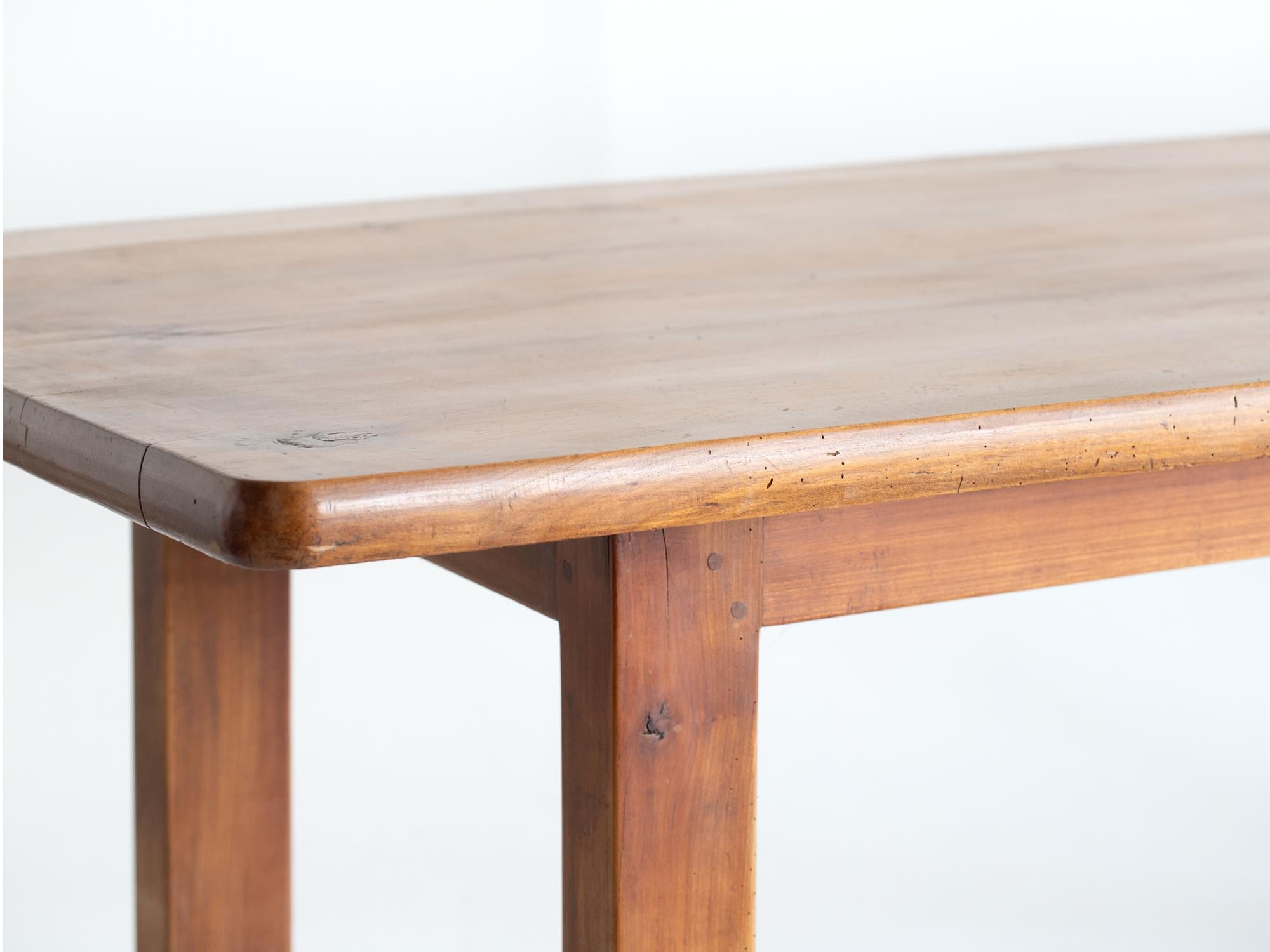 1920s French Cherrywood Farmhouse Dining Table 3