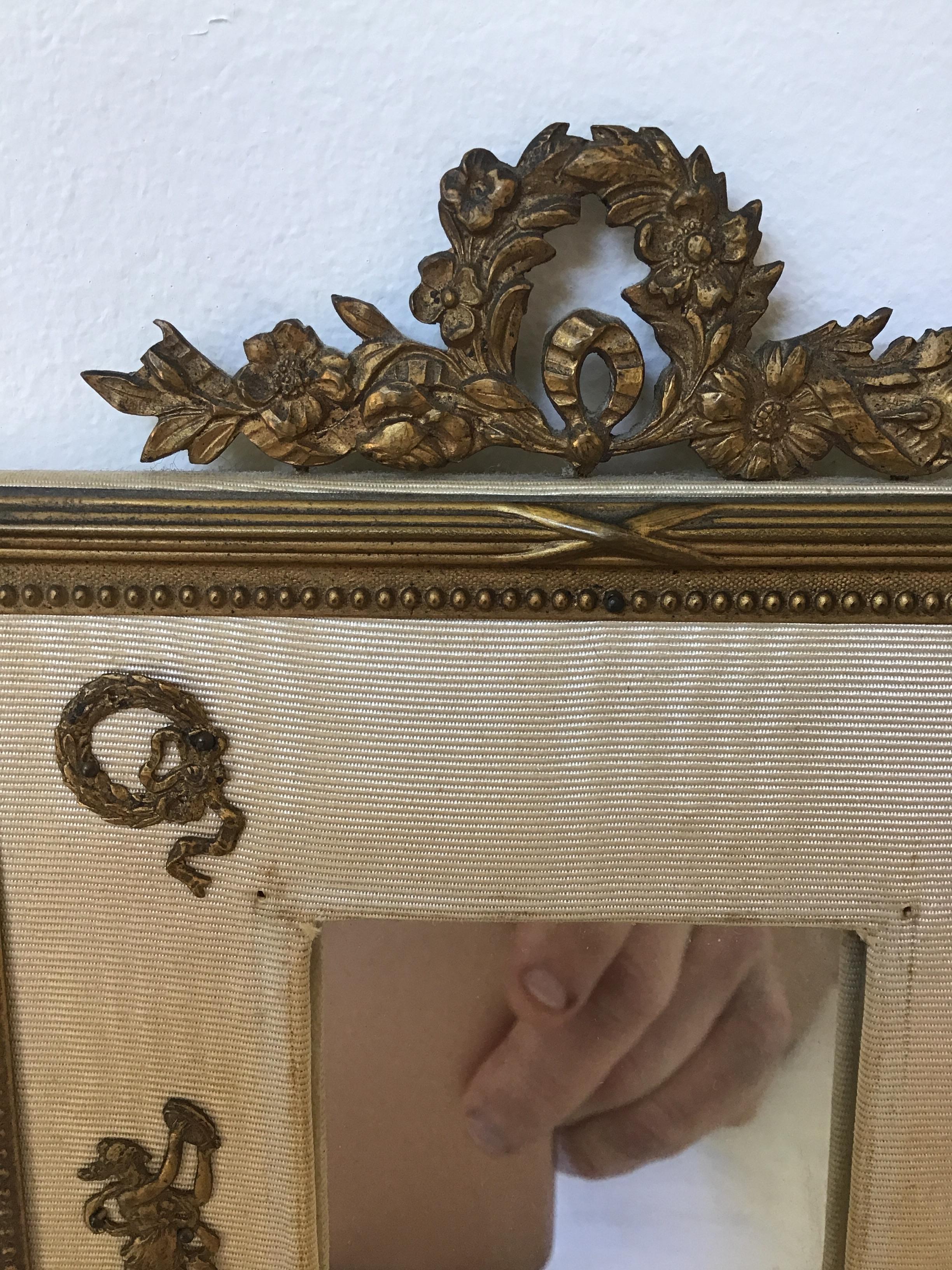 Brass 1920s French Classical Ormolu Frame For Sale