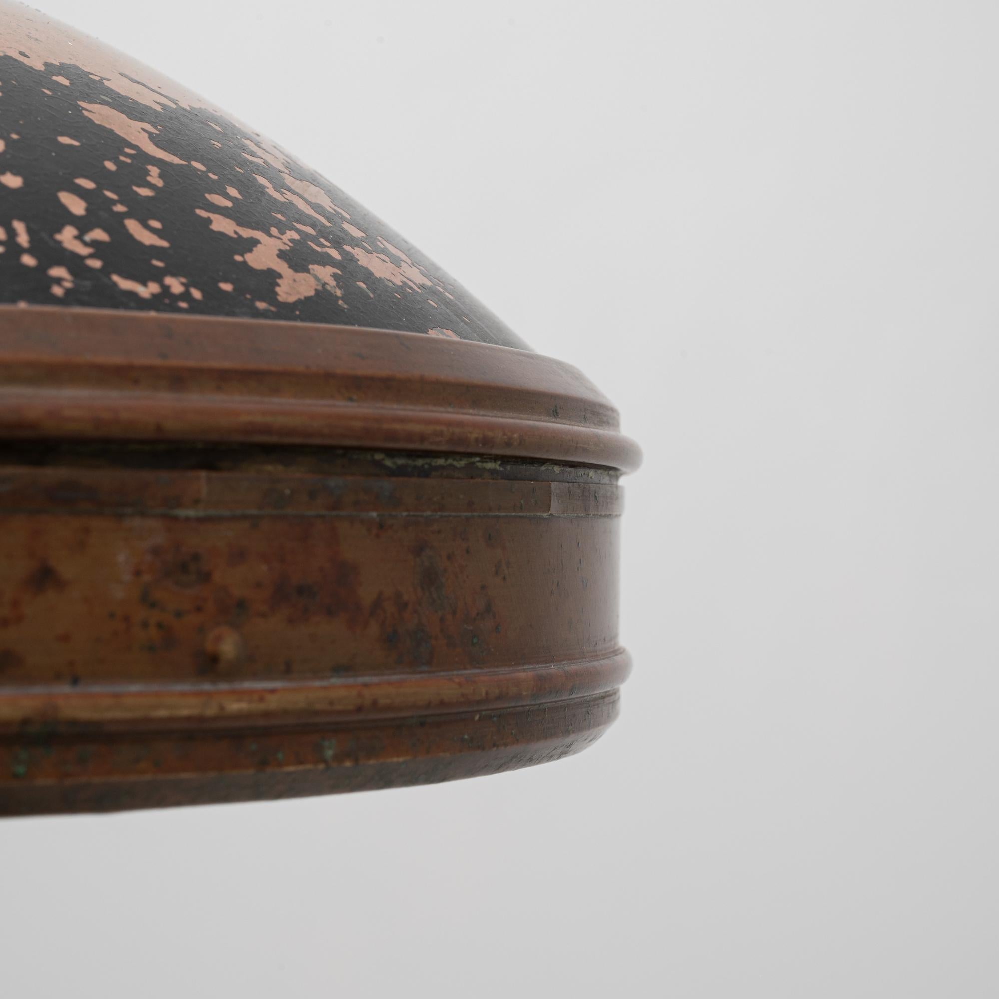 Lámpara colgante industrial francesa de cobre de los años 20 en venta 10