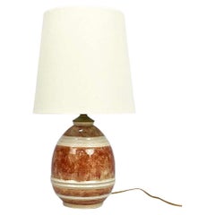 Französische Crackle-Glasur-Lampe aus Keramik von Marcel Guillard für Etling Paris aus den 1920er Jahren