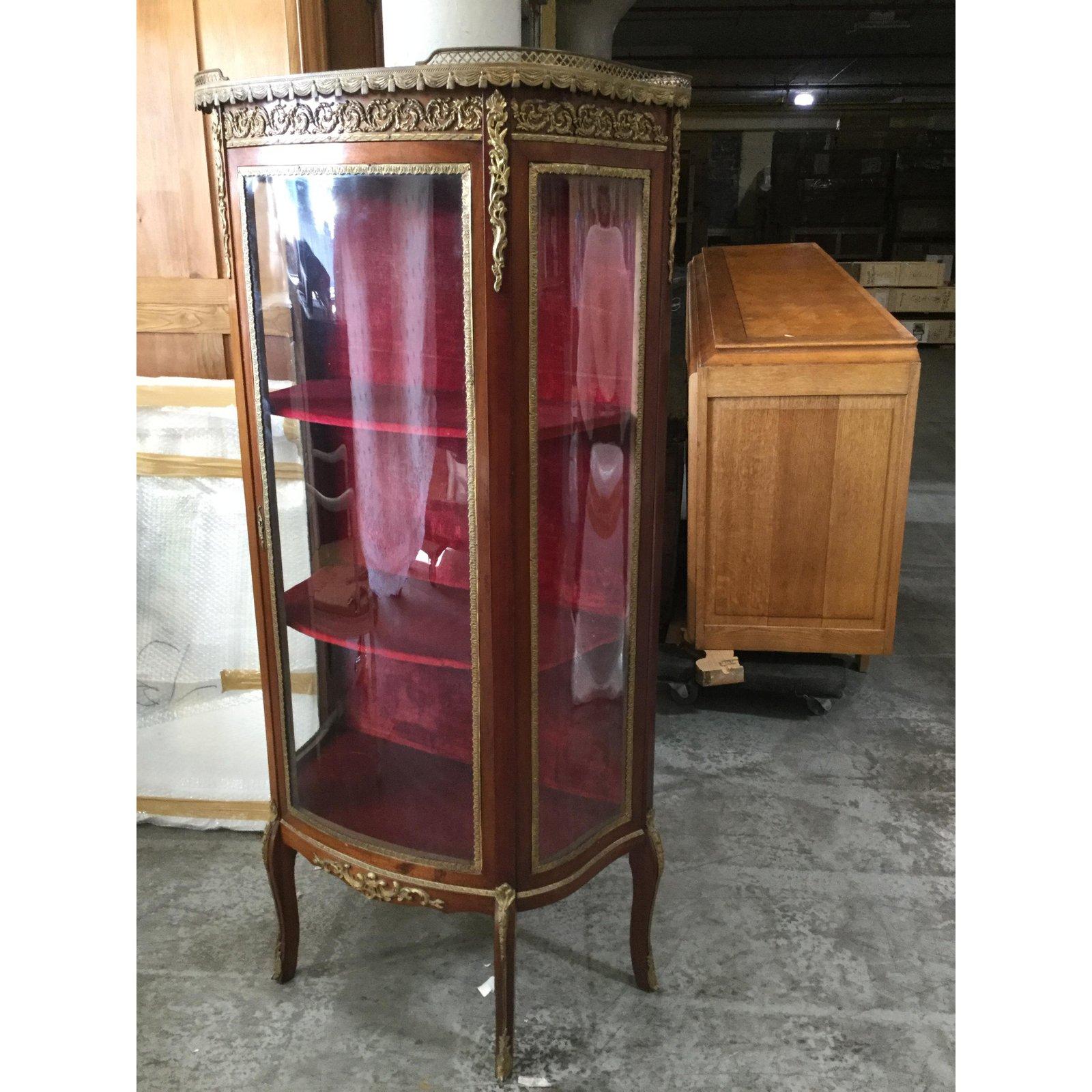 antique french curio cabinets